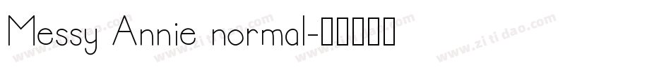 Messy Annie normal字体转换